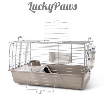 Клетка Savic Nero De Lux 2 сиво 80 x 50 x 45см за морски свинчета