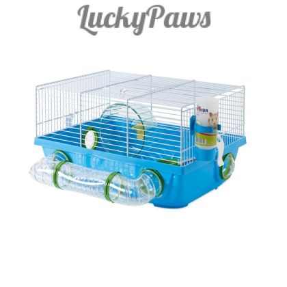 Клетка Savic Billy Metro 42.5 x 38 x 23см, метална, с хранилка, поилка, колело, тунел за игра, за хамстери и мишки