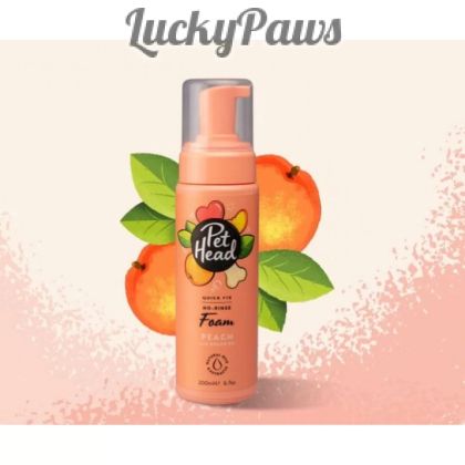 Pet Head Quick Fix шампоан-пяна без отмиване за куче с праскова и арганово масло , 200 мл