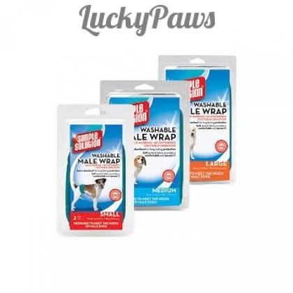 Многократни памперси за мъжки кучета Simple Solution, М 