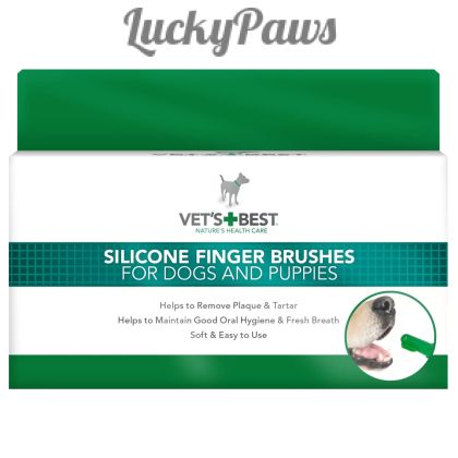 Vet`s Best Dental Finger Brush 5 бр четка за зъби напръстник 5 бр