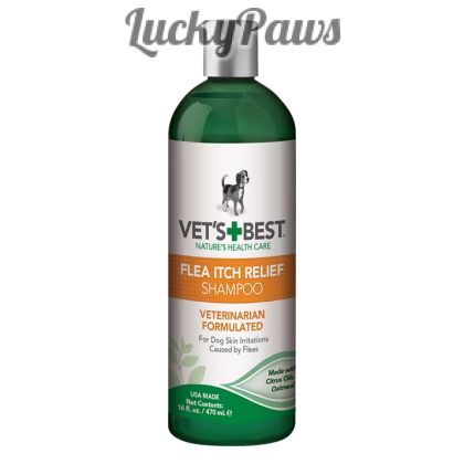 Vet's Best Flea Itch Relief Shampoo шампоан за облекчаване при ухапвания от бълхи, 470 мл