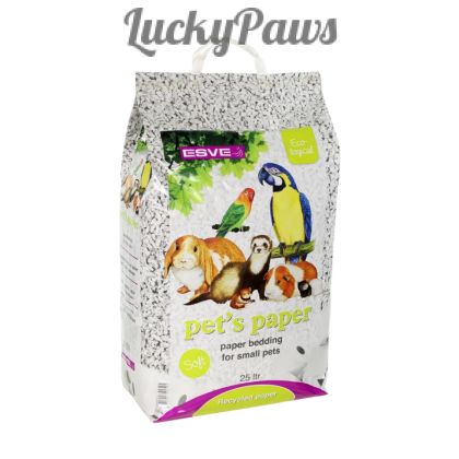 Esve Pet's Paper постелка за дребни животни от рециклирана хартия, 9 кг/25 л