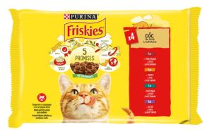 Friskies пауч - пилешко / говеждо / агнешко / патешко 4х85