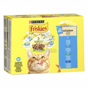 Friskies пауч - Сьомга/ Риба тон/Риба Треска/ Сардина 12х85гр