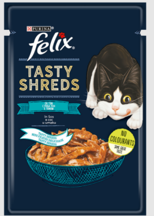Felix Tasty Shreds - пауч 1х80 Риба тон