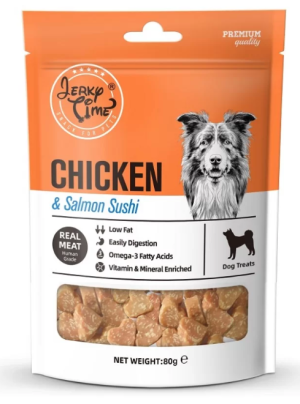 Jerky Time Chicken&Salmon Bites 80g -  пиле и сьомга