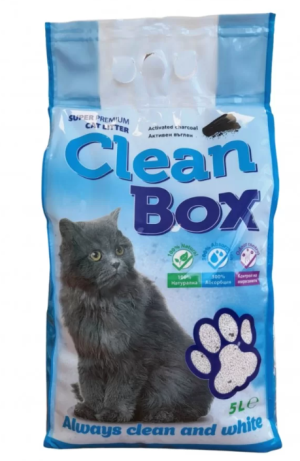 Clean Box Super Premium постелка за котешка тоалетна - активен въглен