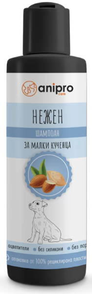 аnipro Шампоан за малки кучета и котки, нежен с бадемово масло