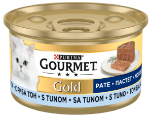 GOURMET GOLD за възрастни котки - риба тон пастет