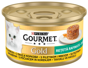 GOURMET GOLD за възрастни котки - пилешка пастет
