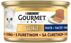 GOURMET GOLD за възрастни котки - пуешки пастет