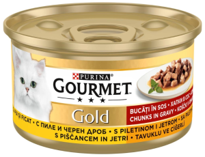 GOURMET GOLD - пилешко и черен дроб 
