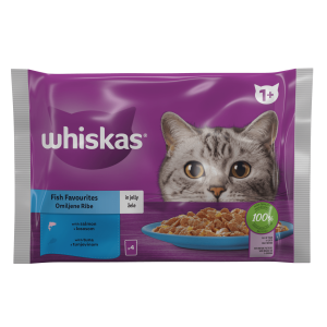 Whiskas пауч 4х85 - С риба тон и сьомга