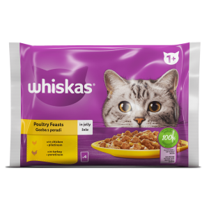 Whiskas пауч 4х85 - С пилешко и пуешко