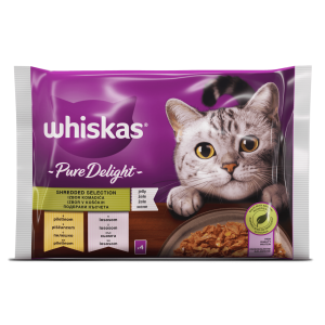Whiskas Pure Delight пауч  4х85 - С пилешко и сьомга