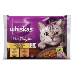 Whiskas Pure Delight пауч 4х85 - С пилешко и пуешко 