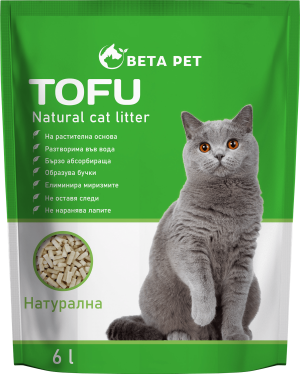 WC TOFU BETA PET - Натурална 6л/2.55кг