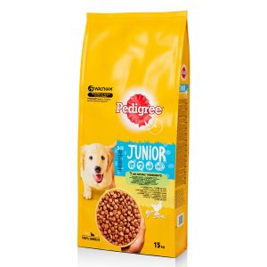 Pedigree Junior - Пиле и ориз 15кг