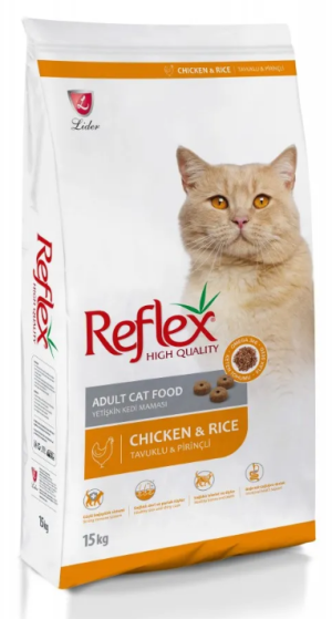 Reflex Chicken Adult Cat - Пълноценна храна за израснали котки от всички породи с пилешко месо