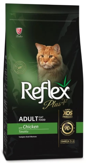 Reflex Plus Chicken Adult Cat - Пълноценна храна за израснали котки от всички породи с пилешко