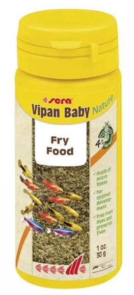 Sera Vipan Baby Nature - натурална храна за млади рибки