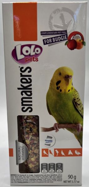 LOLO PETS Крекери за вълнист папагал 2бр - Плодове