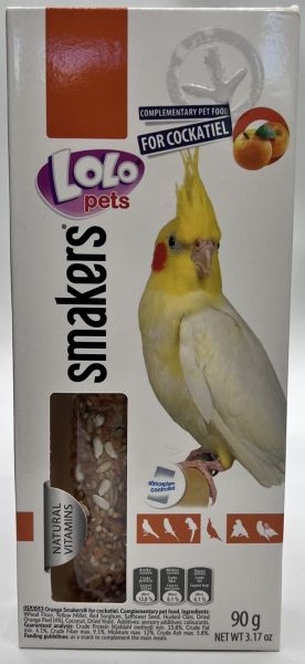 LOLO PETS Крекери за корела 2бр - Портокал