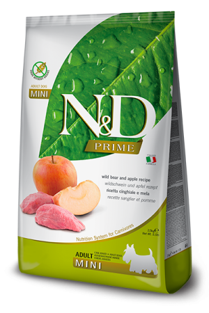 N&D Prime Mini Adult Wild Boar/Apple – Глиганско/Ябълка