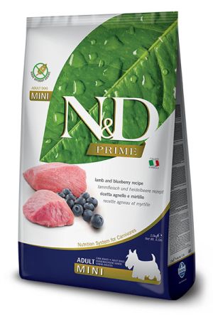 N&D Prime Mini Adult Lamb/Blueberry - Агне/Боровинка