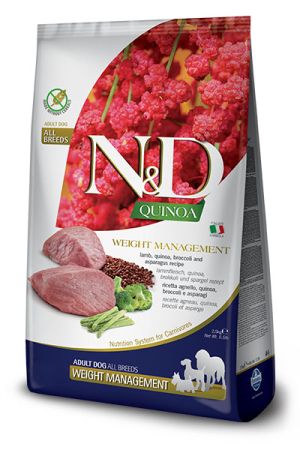N&D Quinoa Weight Management Lamb Adult - Агнешко Контрол на теглото 7кг