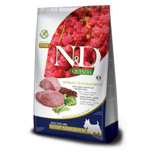 N&D Quinoa Weight Management Lamb Adult MINI - Агнешко Контрол на теглото 7кг