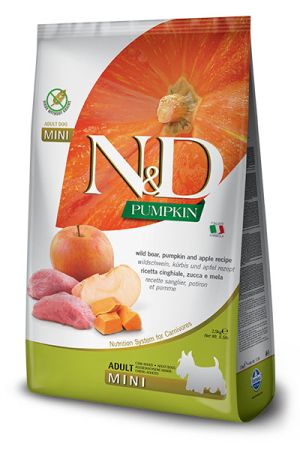 N&D Pumpkin Boar Adult MINI - Глиганско 7кг
