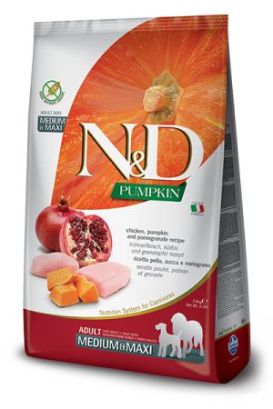 N&D Pumpkin Chicken Adult Medium&Maxi – Пилешко 12кг