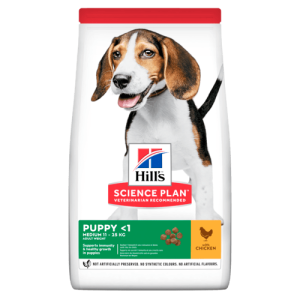 Hill’s Science Plan Canine Puppy Medium - Пилешко 12+2кг
