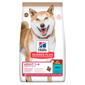 HILL’S SCIENCE PLAN NO GRAIN Medium Adult - Риба тон 10+2кг