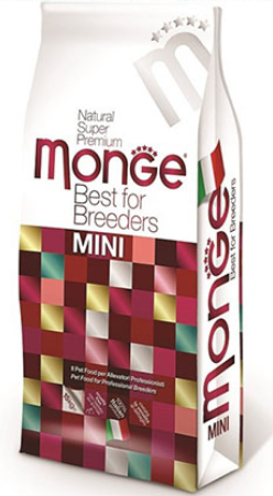 MONGE MINI STARTER – СУХА ХРАНА ЗА КУЧЕНЦА ОТ ДРЕБНИТЕ ПОРОДИ ОТ ОТБИВАНЕТО ДО 1Г.