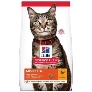 Hill's Science Plan Feline Adult - Пилешко 13+2кг