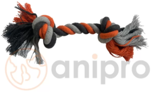 Anipro - Играчка въже сиво/оранжево 