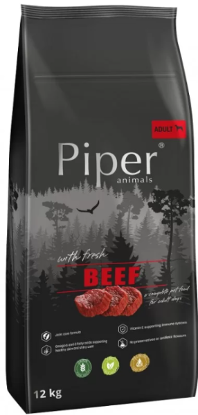Piper Adult Beef  - храна за израснали кучета със свежо говеждо месо 12кг