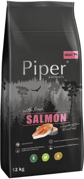 Piper Salmon - суха храна за кучета с пряснa сьомга 12кг