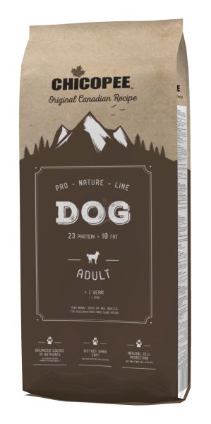 Chicopee Pro Nature Line - храна за кучета с пиле над 12 месеца 20 кг