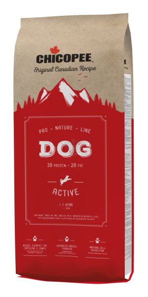 Chicopee Pro Nature Line - храна за активни кучета с пиле 20 кг