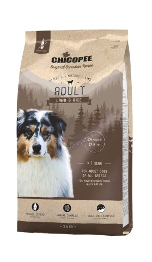Chicopee Classic Nature Adult - храна за кучета над 12 месеца с агне и ориз 15кг