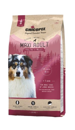 Chicopee Classic Nature Adult Maxi - храна за кучета от едри породи над 18 месеца с птиче и сорго 15кг