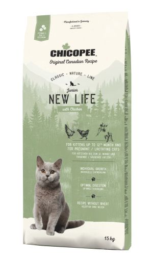 Chicopee Classic Nature Line Kitten - храна за котки с пилешко до 12 месеца - 15кг 
