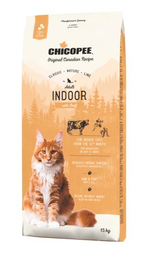 Chicopee Classic Nature Line Adult Indoor - храна за котка с говеждо 15 кг