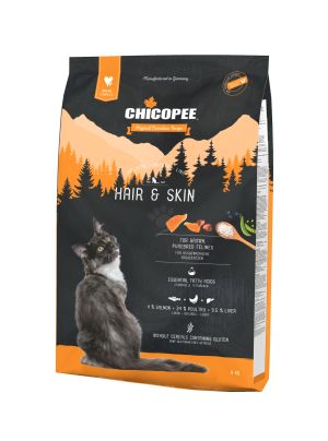 Chicopee Cat Holistic NatLine Hair Skin - храна за котки подпомагаща здрава кожа и козина 8 кг 