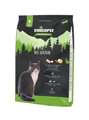 Chicopee Holistic Nature Line No Grain - храна за чувствителни и над 7 години котки 8 кг