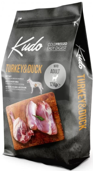 Kudo Low Grain Turkey / Duck Mini Adult - храна за кучета от мини породи  12кг